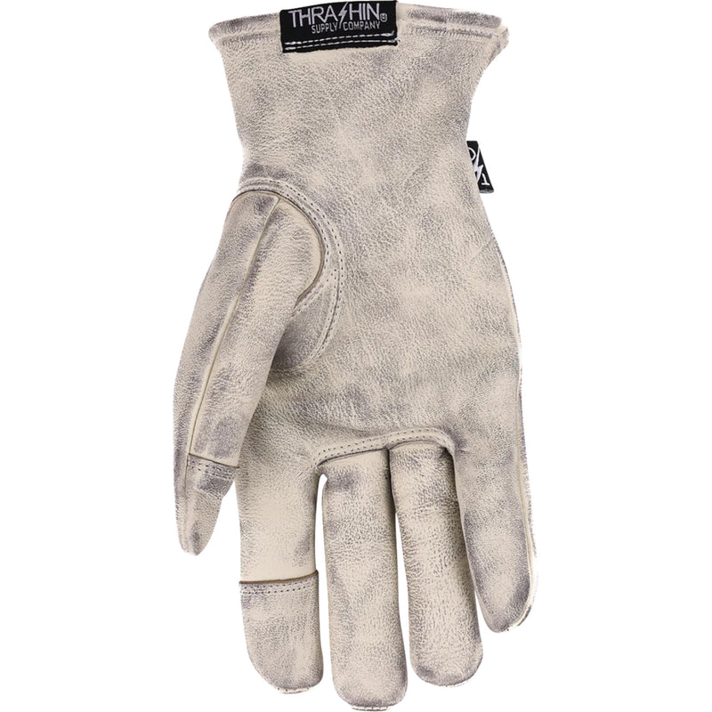 THRASHIN SUPPLY CO. Roper Leather Gloves Bone - White