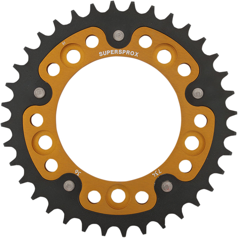 SUPERSPROX 1210-2188 RST-744-36-GLD Stealth Rear Sprocket 36 tooth - gold - ducati