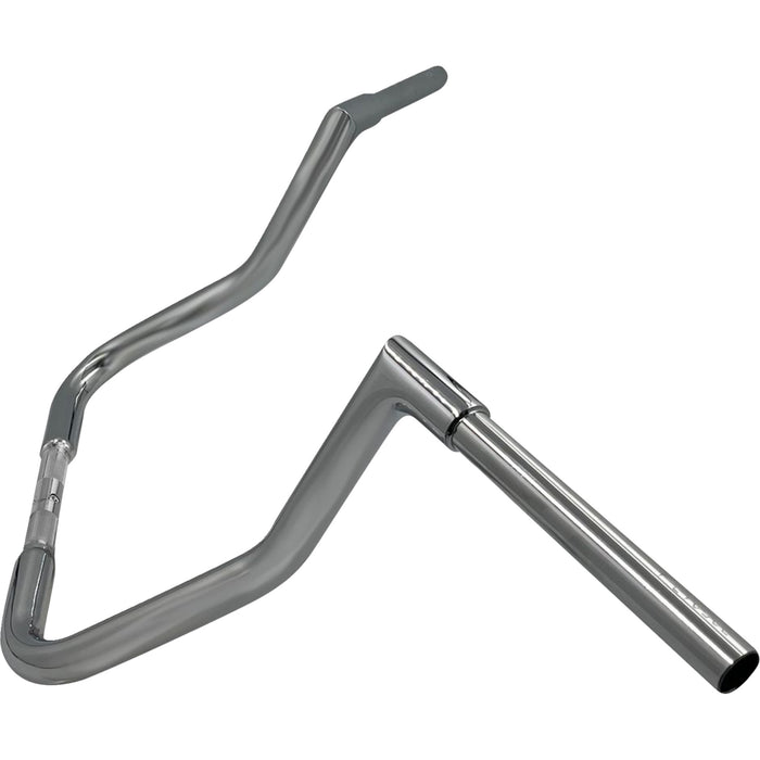 FAT BAGGERS INC. 0601-6925 705013 1-1/4" EZ Install Flat Top Handlebar reduced reach - 13" - chrome