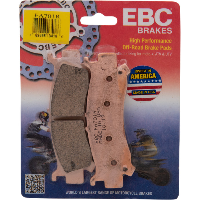 EBC 1721-2830 FA701R Long-Life Sintered "R" Brake Pads Sintered "R" Brake Pads