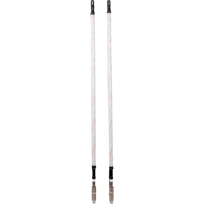 WHIPITLIGHTRODS 2040-2936 SB-CHSBTR-231 Bluetooth Light Rod Chasing 3' Light Rod Whip - Chase - White