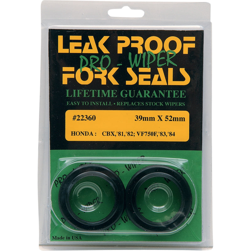 Leakproof Seals For Standard Forks Fork Pro Wipers - 22360 For Honda Motorcycles 1980-1988 | Suzuki 750G Intruder / 800G Intruder 1992-2009