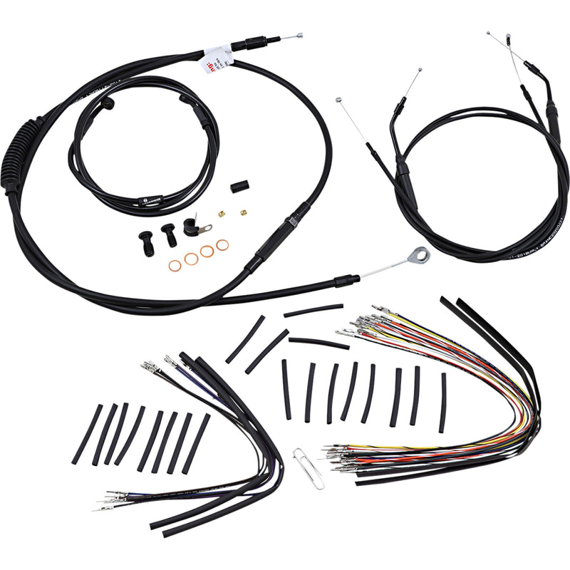 Burly Brand Complete Cable Kit - B30-1047 For Harley Dyna Wide Glide 2007-2008
