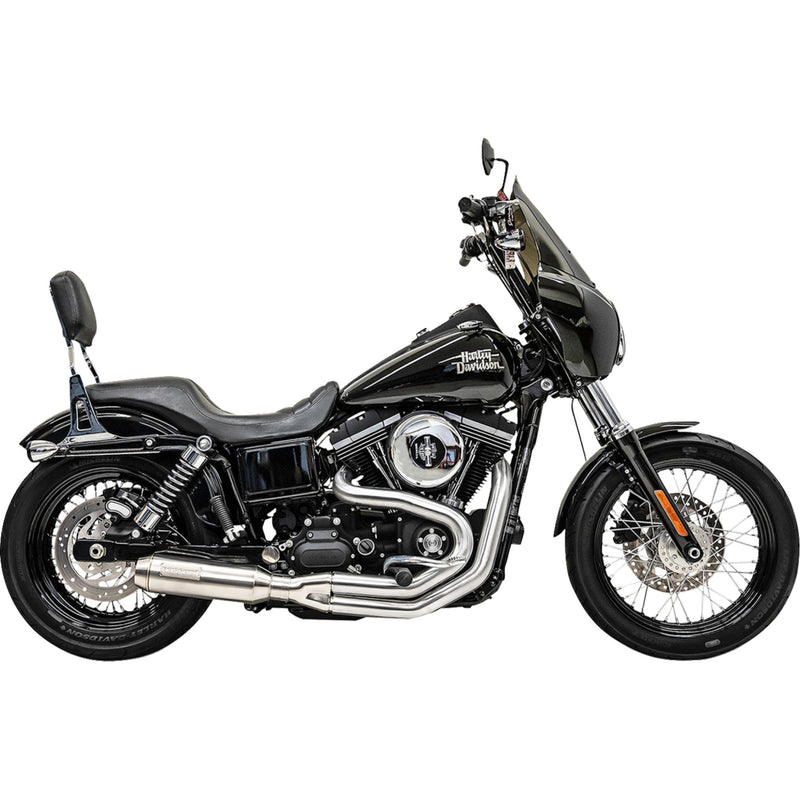 Bassani Xhaust Super Bike 2-Into-1 Exhaust System - 1D4SS For Harley Motorcycles 1991-2017
