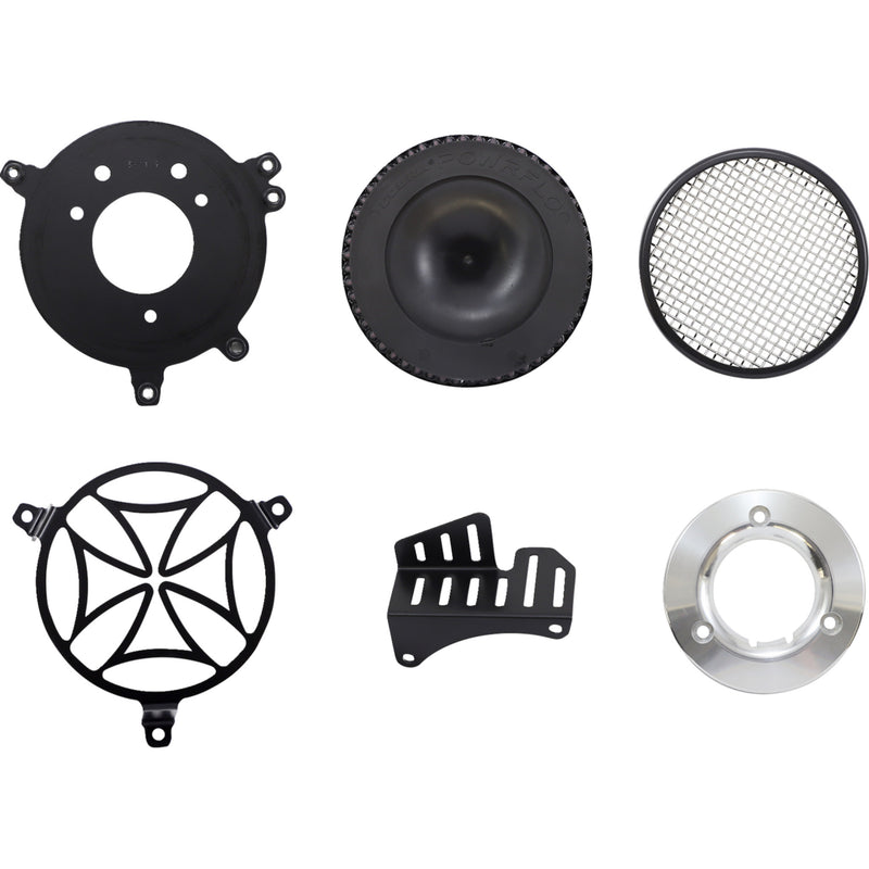 Cobra Cobra Cross Air Cleaner - 606-0100-02B-SB For Harley Motorcycles 2008-2017