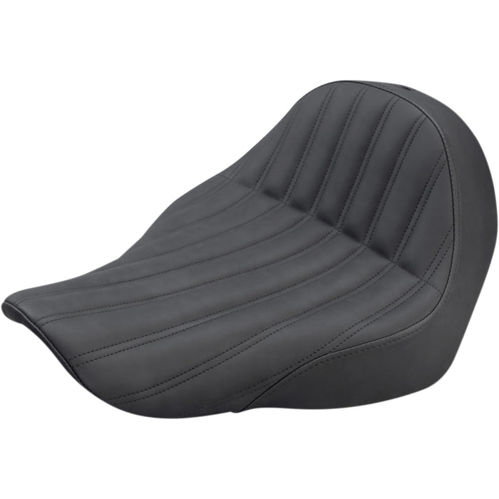 SADDLEMEN 0802-1046 818-29-0023 Knuckle Solo Seat - Ribbed - Black