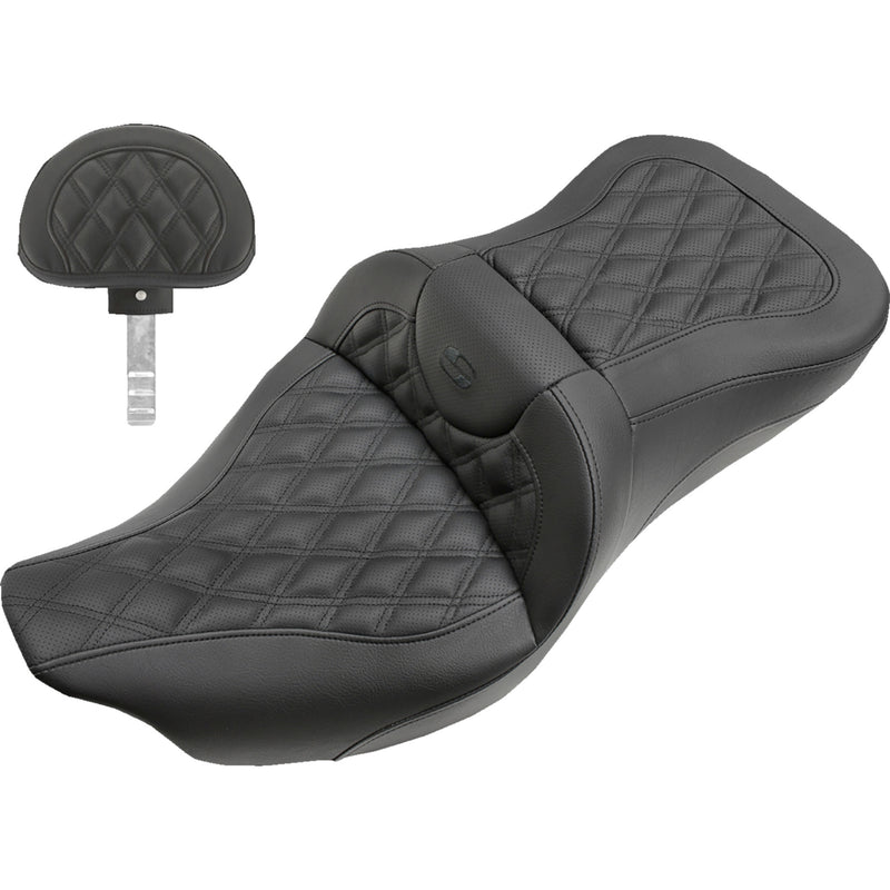 Saddlemen Road Sofa Seat - 808-07B-184BR For Harley Touring 2008-2025