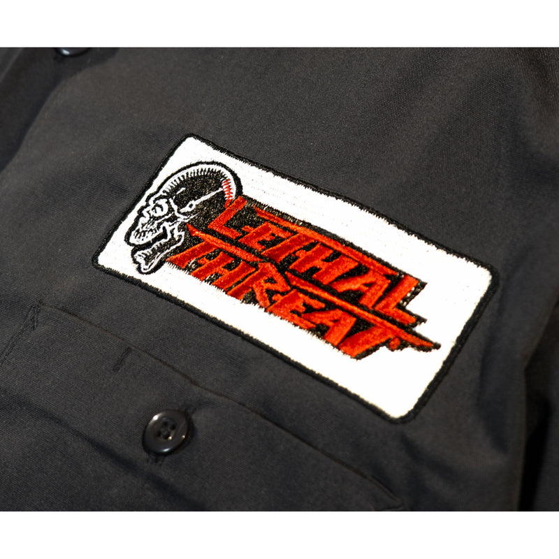 LETHAL THREAT 3040-3324 DG60177XXL Motorhead Garage Shop Shirt gray - 2xl