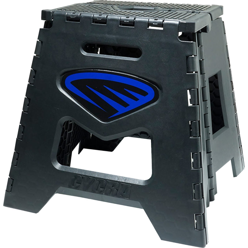 CYCRA 4101-0593 1CYC-2038-62 Folding Moto Stand Moto Stand - Folding - Black with Blue Decal
