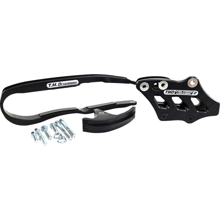 T.M. DESIGNWORKS 1231-1760 KCP-K12-BK Chain Guide and Slider Kit Chain Guide/Slider - Black - KX 250/450