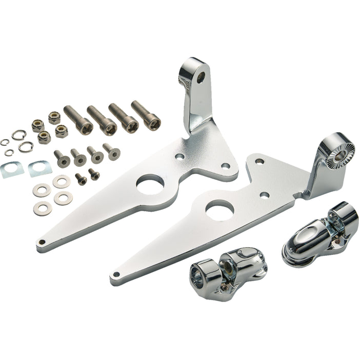 CIRO 1624-0399 66200 Highway Peg Mounts for Indian Highway Peg Mounts - Driver - Chrome - Indian