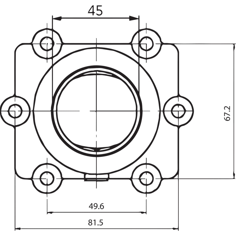 Kimpex Mounting Flange - 301742 Arctic Cat Snowmobiles 1999-2002