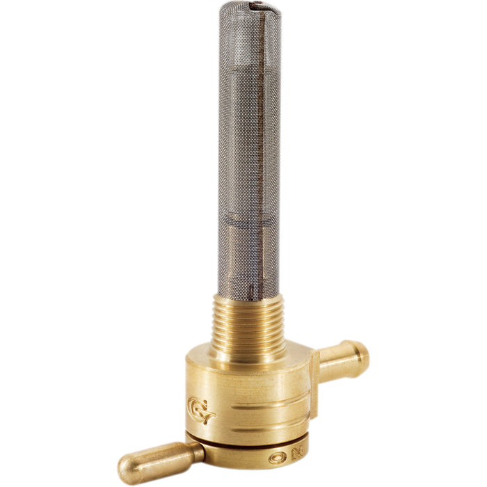 GOLAN PRODUCTS 0705-0089 75-516S-BS "Click-Slick" Fuel Petcock — 3/8" NPT "Click-Slick" Fuel Petcock - Straight - Raw Brass - 3/8" NPT