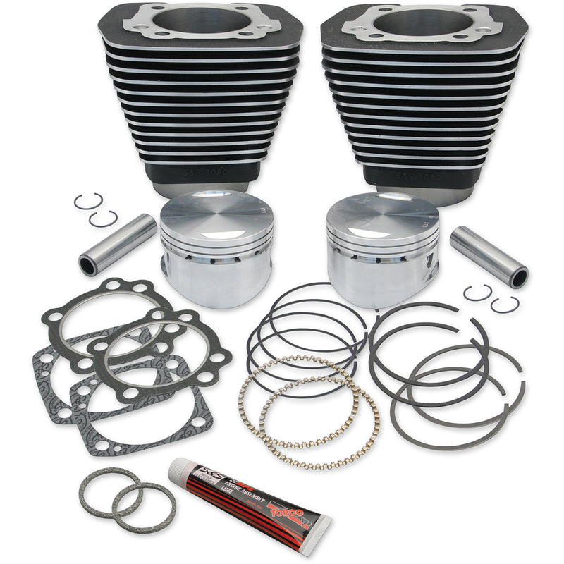 S&S Cycle Big Bore Cylinder Kit - 91-7702 For Harley Motorcycles 1984-2000