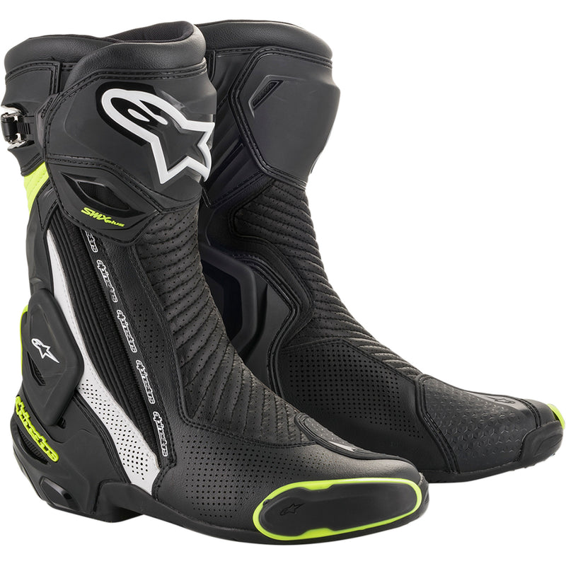 ALPINESTARS SMX Plus Vented Boots Black/White/Yellow - US / EU