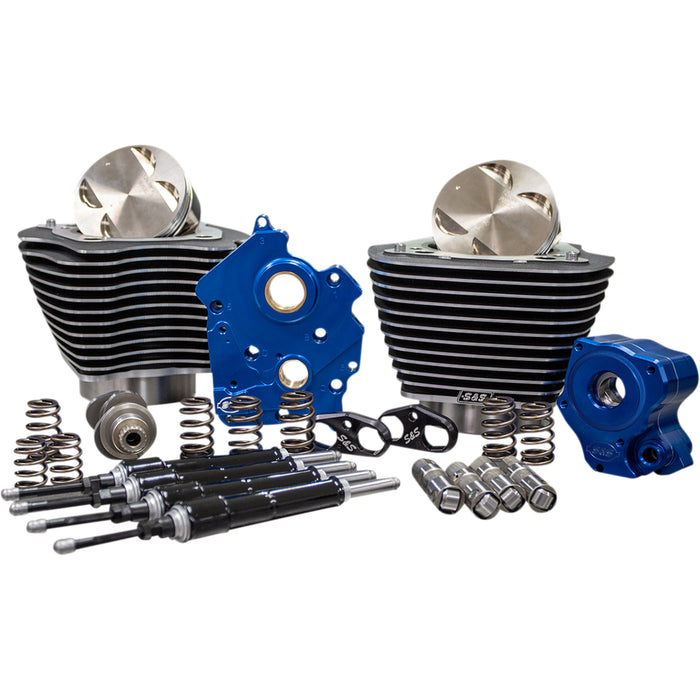 S&S CYCLE 0904-0090 310-1056B 124" Power Package Engine Performance Kit - Chain Drive