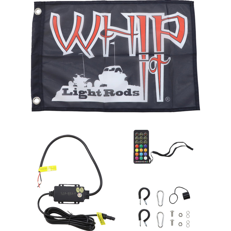 WHIPITLIGHTRODS 2040-2931 SB-RGBBT-151 Bluetooth RGB Light Rod 5' Light Rod Whip - Bluetooth - Black