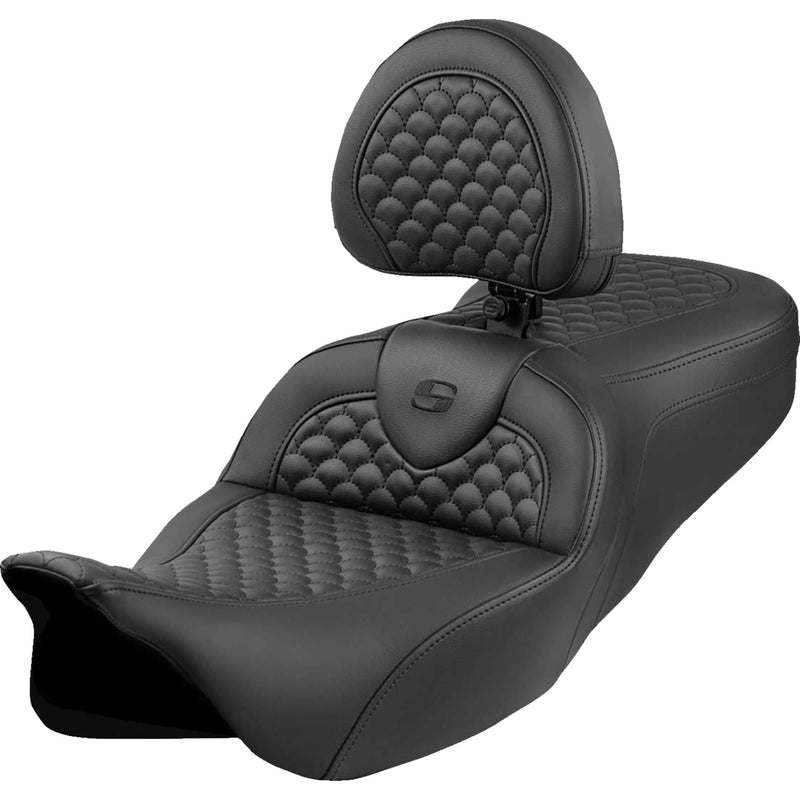 Saddlemen Roadsofa™ Seat - 808-07B-208B0 For Harley Touring 2008-2024