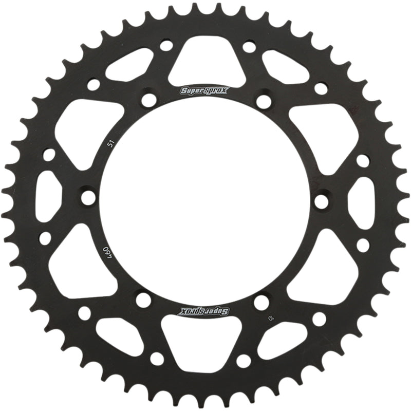 Supersprox Sprocket - RFE-460-51-BLK For Kawasaki Dirt Bikes 1986-2022 | Suzuki RMZ 250 2004-2006