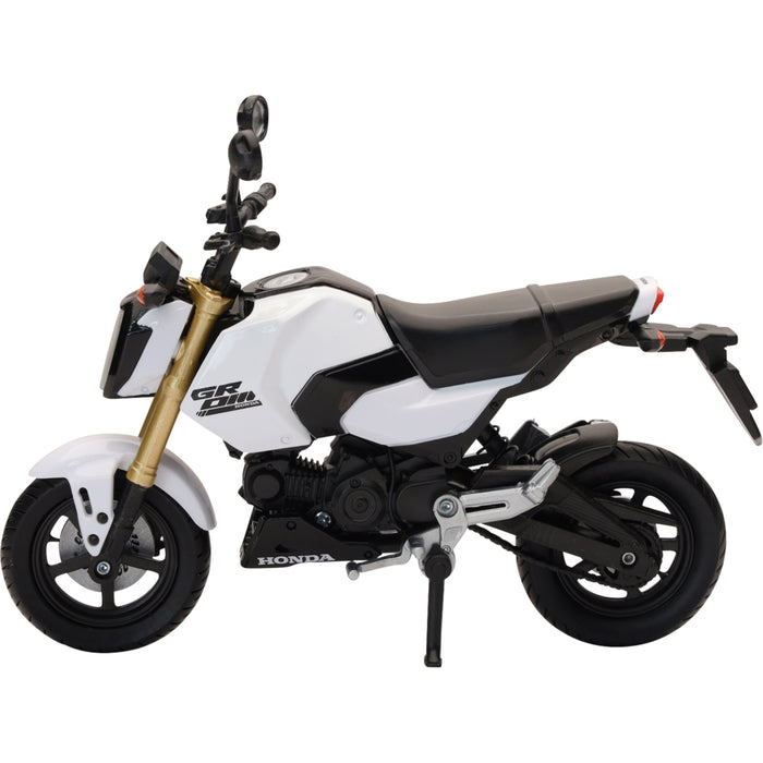 NEW RAY TOYS 7001-0119 58503B Mini Honda Grom Bike Honda Grom - 1:12 Scale - White