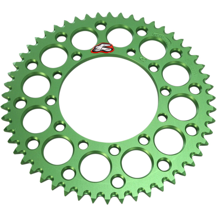 RENTHAL 1211-1681 191U-420-52GEGN Rear Sprocket Sprocket - Kawasaki - Green - 52 Tooth
