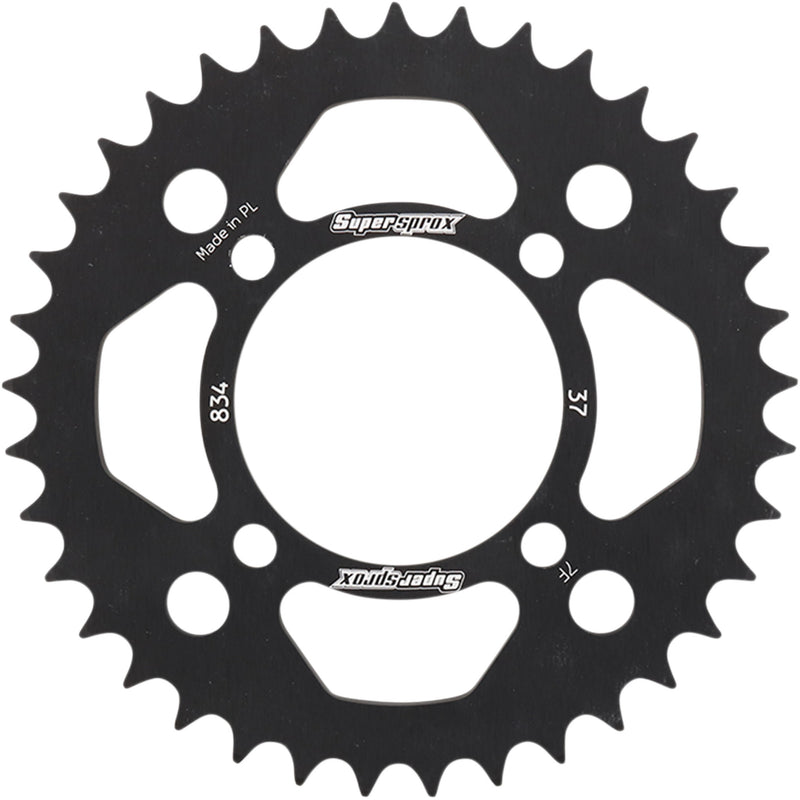 Supersprox Aluminum Sprocket - RAL-834-37-BLK Yamaha 80 / 90 1983-2007