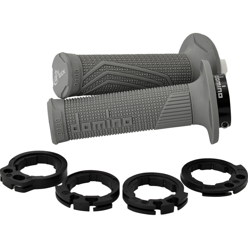 Domino D-Lock Grips - D10046C5200A9-0 For Gas Gas Dirt Bikes 2000-2015 | Beta Dirt Bikes 2005-2015 | Suzuki RMZ 250 / RMZ 450 / 450Z 2004-2026