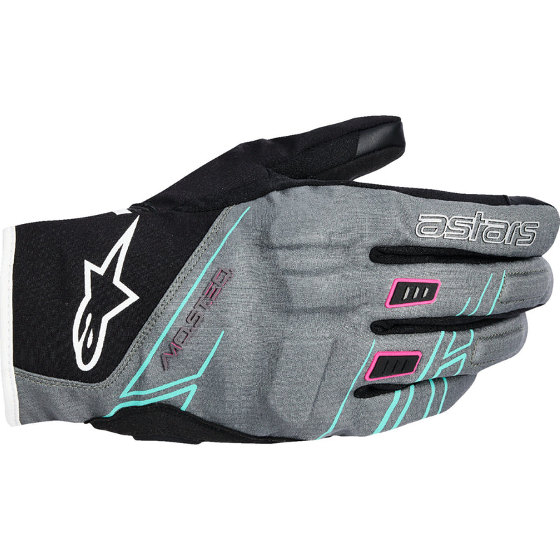 ALPINESTARS Stella Moblast WP Gloves Fur - Gray/Black/Fluo Pink