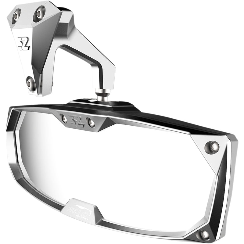 SEIZMIK 0640-1405 56-18027 Halo R Rear View Mirror with Cast Aluminum Bezel - Maverick X3 Mirror - Halo R - Rear View - Rectangle - Silver - Can Am Maverick X3