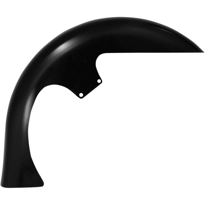 KLOCK WERKS 1401-0442 KWF-01-0249 Tire Hugger Series Front Fenders for Dressers - Level Front Fender Kit - For Raked Trees - Black - Steel - 23"