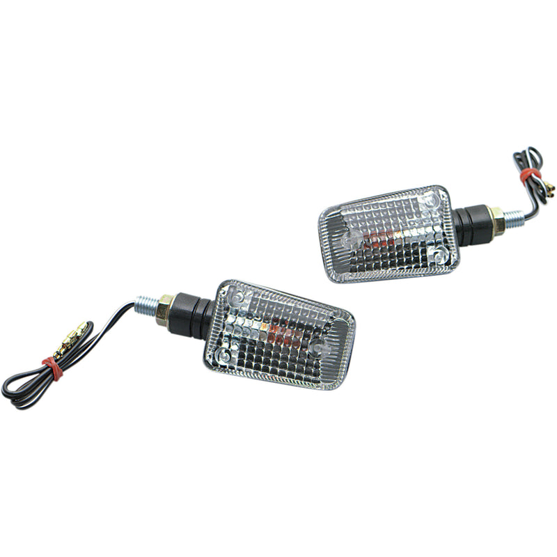K&S TECHNOLOGIES 25-8110 25-8110 Universal Mini-Stalk Turn Signals — Marker Light DOT Marker Light - Ministalk - Black Clear