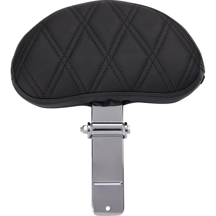 DRAG SPECIALTIES SEATS 0801-1981 Extended Reach Freedom Touring Seats Extended Reach Freedom Seat - Vinyl - Double Diamond - Silver Stitch - FLT/FLH '09-'24