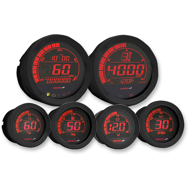 Koso North America HD-02 Gauge - BA050903 For Harley Touring 2004-2013