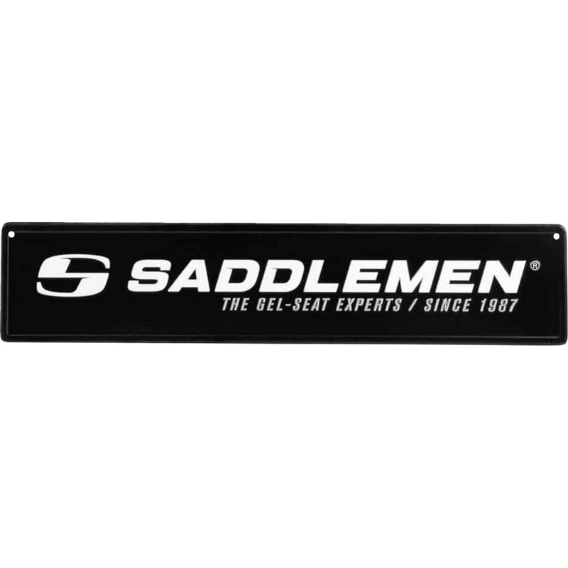 SADDLEMEN 9905-0257 15799 Branded Metal Sign Metal Sign - 24" x 5-1/2" - Black/White