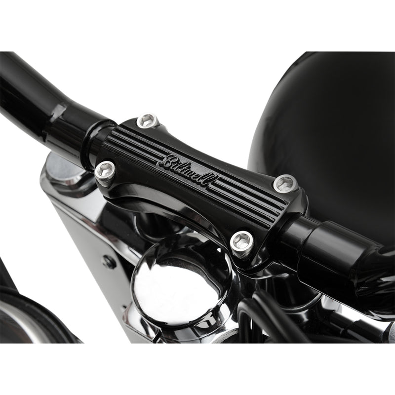 BILTWELL 0602-0570 6402-201-02 2" Thunder Handlebar Riser Risers - Thunder - 2" - Black