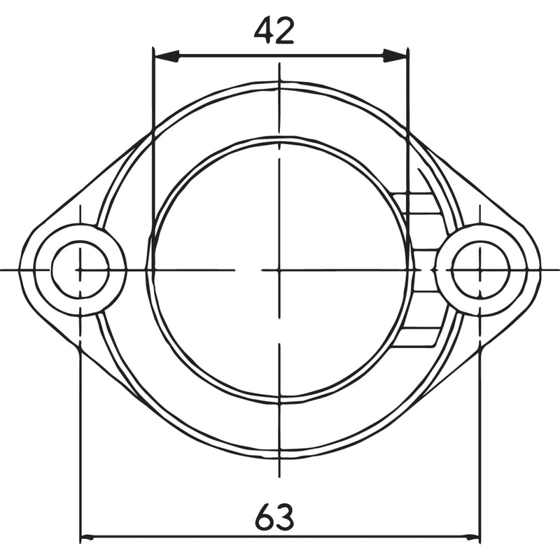 Kimpex Mounting Flange - 301698 Polaris Snowmobiles 1985-2000