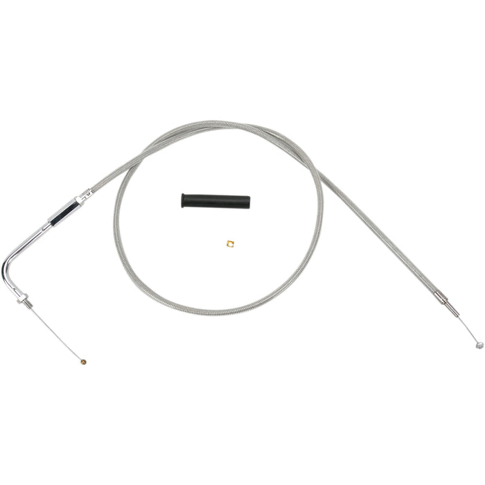 DRAG SPECIALTIES Stainless Braided Throttle Cable