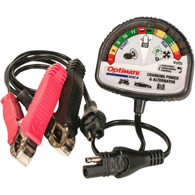 TECMATE 3807-0245 TS-121 OptiMate™ Test TS121 Battery Charging System/Alternator Tester - Pocket - Battery Clip/12V