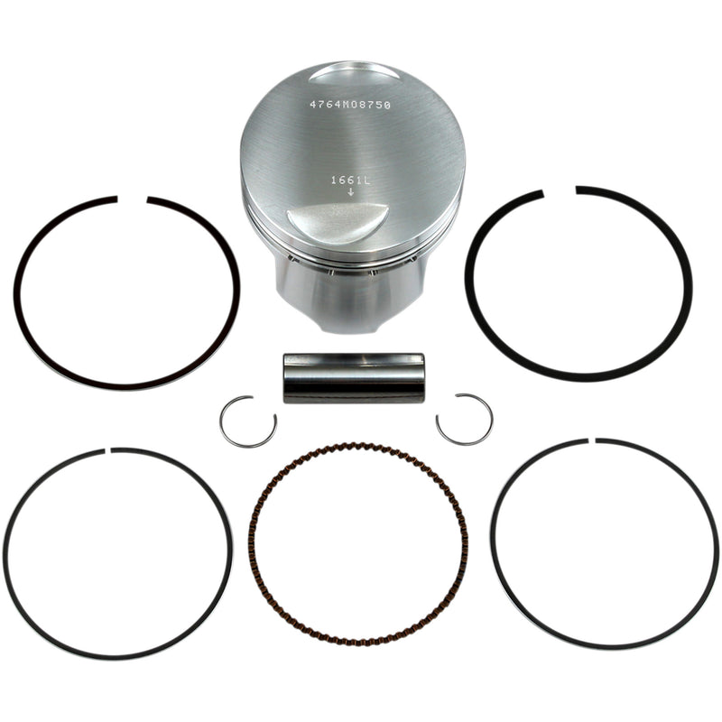 WISECO 0910-1666 4764M08750 Piston Kit Forged Series for 4-Stroke Piston Kit - 87.50 mm - Yamaha