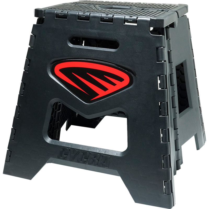 CYCRA 4101-0592 1CYC-2038-32 Folding Moto Stand Moto Stand - Folding - Black with Red Decal