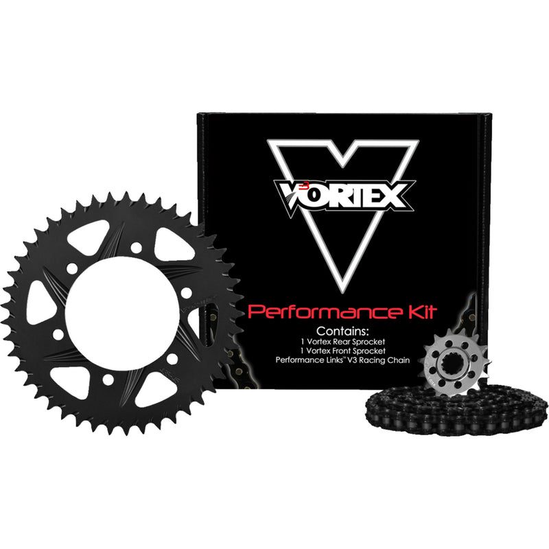 VORTEX 1230-1121 CK6362 HFRS 520 Steel Chain Kit Steel Chain Kit - Black - Yamaha - YZF-R1 - '06-'08