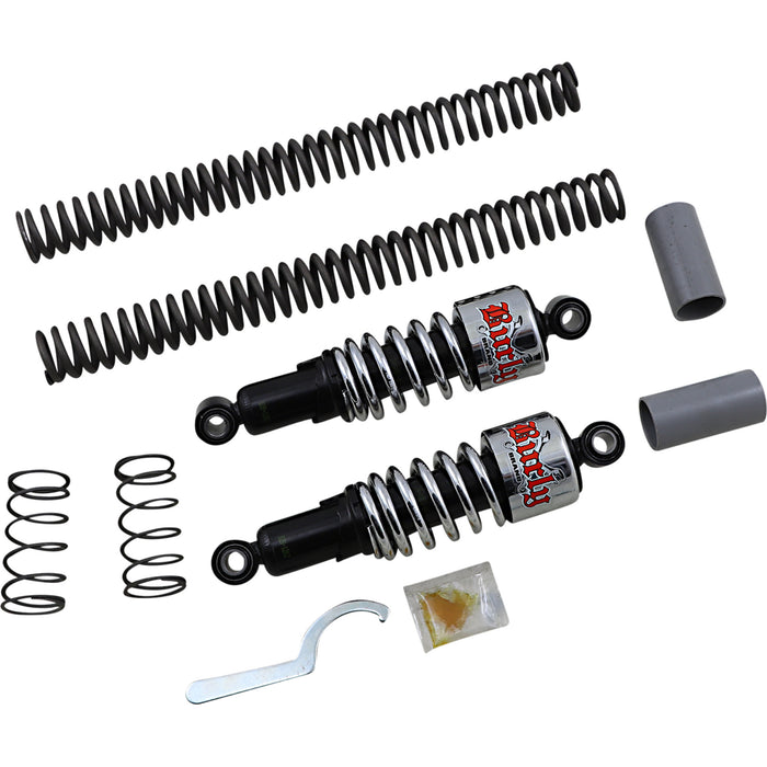 BURLY BRAND 1310-0470 B28-1003 Slammer Kit - Suspension Kit - Slammer - Chrome - '06 - '17 FXD