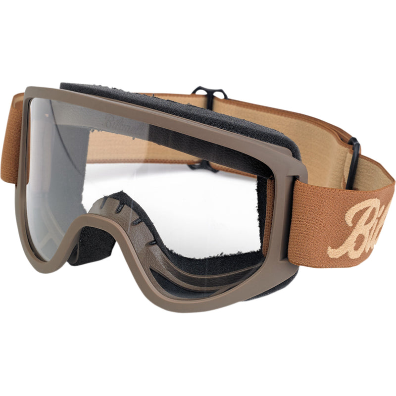 BILTWELL 2601-2249 2101-5801-012 Moto 2.0 Goggles — Script Moto 2.0 Goggles - Script - Chocolate