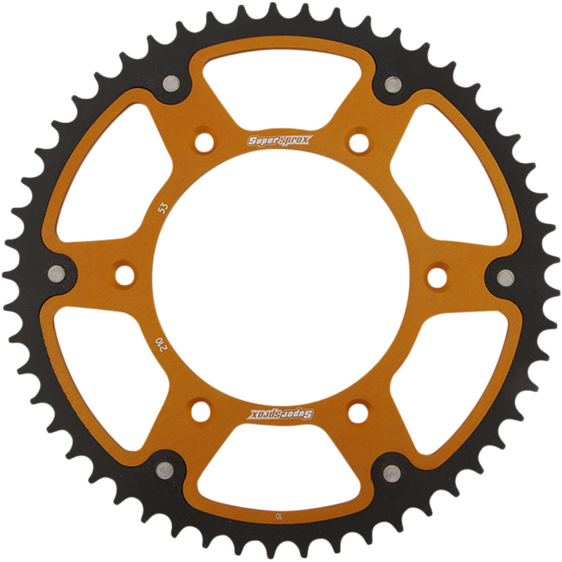SUPERSPROX 1210-1973 RST-210-53-GLD Stealth Rear Sprocket 53 tooth - gold - honda