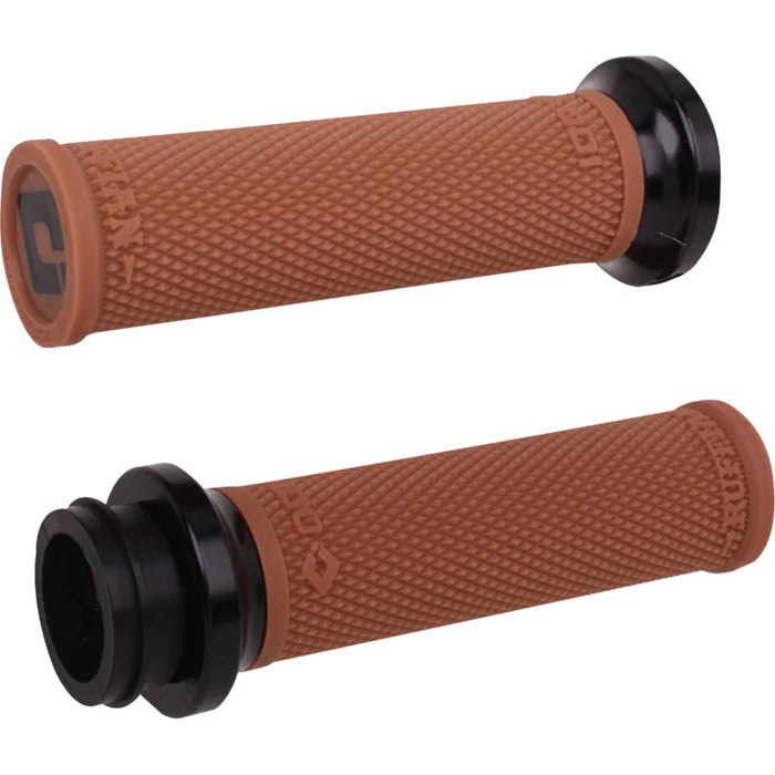 ODI 0630-3415 V30ITWGR-B Ruffian Lock-On Street Grips indian tbw - gum/black