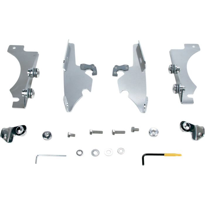 MEMPHIS SHADES 2321-0092 MEM8986 Fats/Slim Windshield Trigger-Lock Complete Mount Kit Fats/Slim Trigger Lock Mounting Kit - C109R