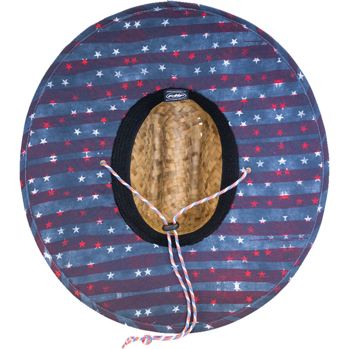 FMF 2501-4099 SU23193901 Straw Hat old glory  - natural - one size