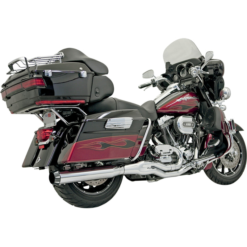 Bassani Xhaust Road Rage 2-Into-1 Exhaust System - FLH-757 For Harley Touring 1995-2016
