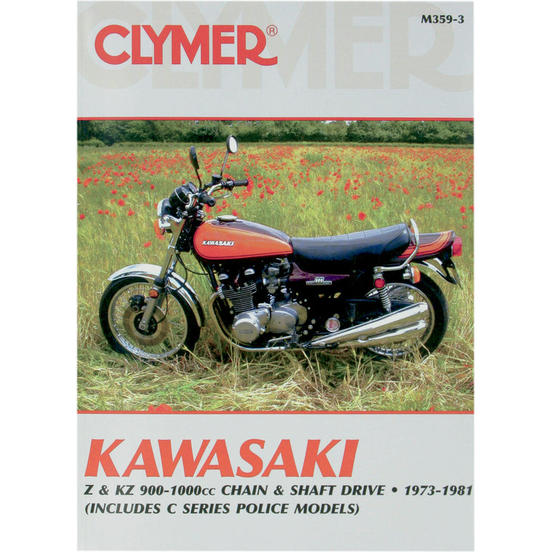 CLYMER M359 CM3593 Motorcycle Repair Manual — Kawasaki Manual - Kawasaki 900-1000 4cyl