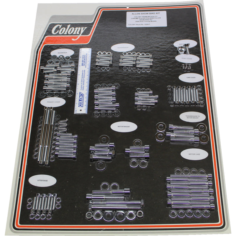 Colony Bolt Kit - 1026-P For Harley Touring 2009-2016